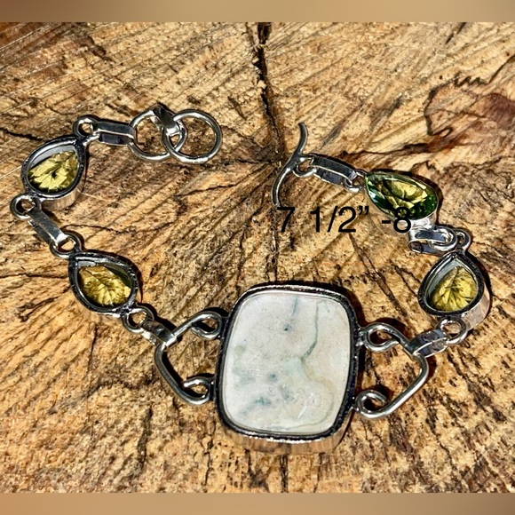 Dendritic Tree Agate Bracelet 7 1/2”- 8” - Picture 9 of 12